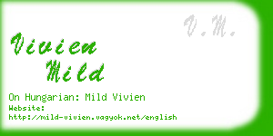 vivien mild business card